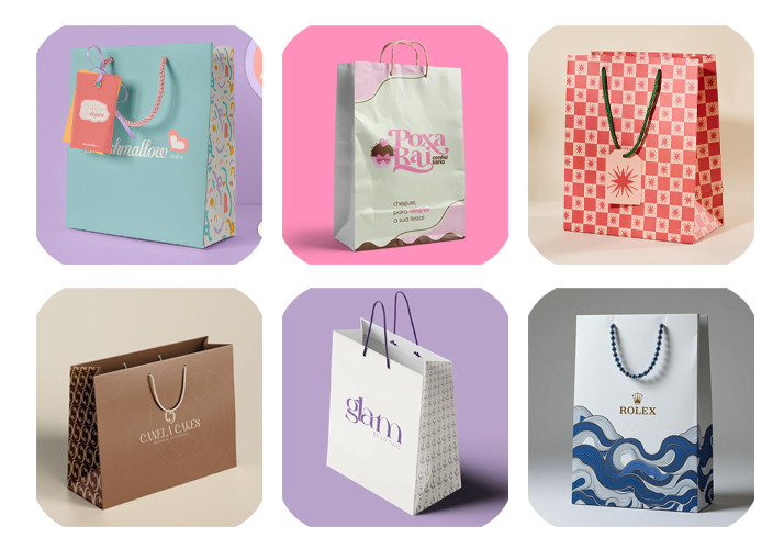 in túi giấy có logo