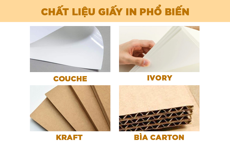 chất liệu giấy in hộp 